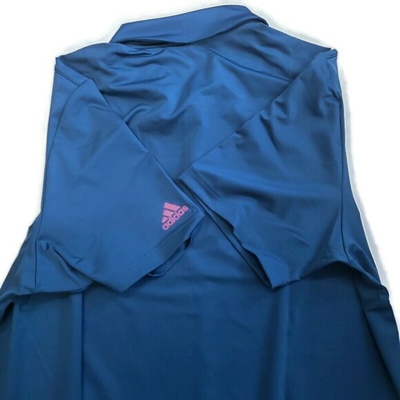 Adidas Golf Ultimate 2.0 Solid Short Sleeve Polo Shirt Mens Size XL Dark Marina - Picture 7 of 7